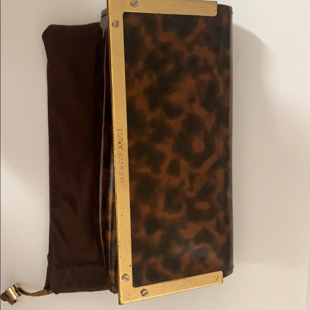 Tory Burch Sunglass case Tortoise Shell Brown